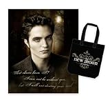 The Twilight Saga: New Moon - Merchandise (Fleece Blanket & Tote Bag Set - Edward) (Size: 50