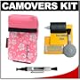 CamOvers Soft Neoprene Compact Digital Flip Case PLUS + LensPen Mini + (4) AA Batteries & Charger + Cleaning Kit for Flip Video & Flip Ultra Compact Camcorder