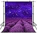 FHZON 5x7ft Purple Lavender Manor Photography Backdrop Beautiful Blue Starry Sky Background Themed Party YouTube Backdrops Photo Booth Studio Props KFH005