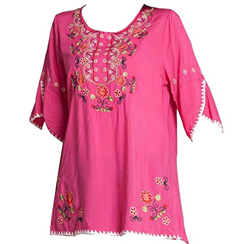 Ashir Aley Girls Embroidered Peasant Tops Mexican Bohemian Blouses