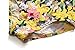 PGXT Girl's One Piece One-shoulder Flower Print Swimwear with Hat Yellow