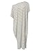 ZANZEA Women's One Off Shoulder Striped Irregular Long Maxi Dress Kaftan Dress Stripe M
