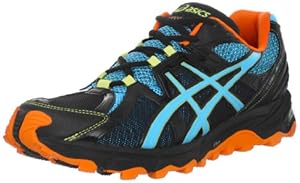 ASICS Men's GEL-Scout Trail Running Shoe,Black/Horizon Blue/Orange,11 M US