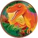 Prehistoric Dinosaurs Metallic Dessert Plates 8ct