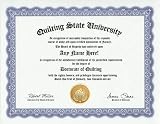51gNS IJAaL. SL160  Quilting Quilt Degree: Custom Gag Diploma Quilter Doctorate Certificate