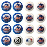 New York Mets MLB Home vs. Away Billiard Balls Full Set (16 Ball Set) by Imperial International
