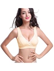 Apparel: iLoveSIA Womens Nursing Maternity Bra Bralette Nude Size L Fit 34BC 32D