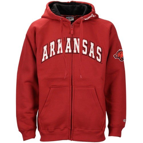 Arkansas Razorbacks Maroon Kangaroo II Zip-Up Hoody Sweatshirt