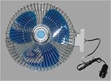 8 Oscillating Automotive Fan Chrome/White Finish