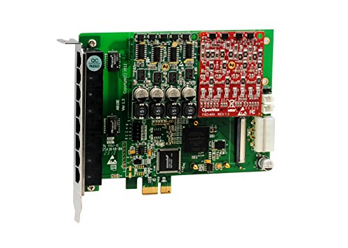 OpenVox A810EF11 8 Port Analog PCI-E card base board 1 FXS400 1 FXO400 with Failover function