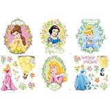 Blue Mountain Wallcoverings 31720454 Princess Magical Garden Self-Stick Decorating Kit