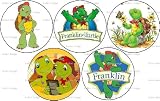 Set of 5 FRANKLIN Pinback Buttons 1.25
