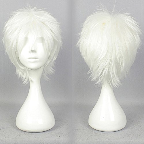 Cosplay Anime Dramatical Murder DMMD Clear Short Silver White Wig with Wig Cap