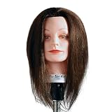 Marianna 19 Cosmetology Mannequin Head 100% Human Hair - Miss Lori-Kin