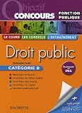 Revue Hachette Education  / Droit public Catégorie B