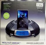 SoundMaster Orbit Digital iSNOOZE ALARM CLOCK for Ipod