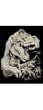 Glow in the Dark Engraving Tyrannosaurus Rex