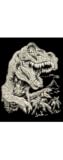GLO ENGRV ART T-REX RBMGLO12