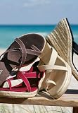 Toe-Thong Canvas Wedge