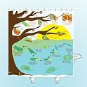 Metamorphosis Shower Curtain - EVA vinyl