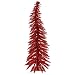 4' Pre-Lit Whimsical Red Spruce Artificial Christmas Tree - Red Lights