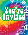 Tie Die Fun - Folding Party Invitation (8 pc)