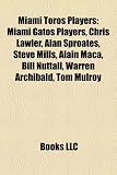Miami Toros Players: Chris Lawler, Alan Sproates, Steve Mills, Warren Archibald, Patrick Ntsoelengoe, Bill Nuttall, Tom Mulroy, Steve Bauma