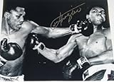 Joe Frazier Autographed 16x20 B+W Action Photo ~ Smokin Joe vs Muhammad Ali