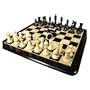 Chetak Ebony Chessmen with Ebony Maple Thick Board Chess Set