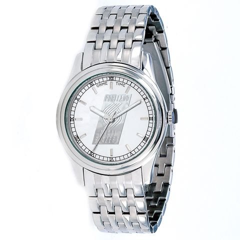 Portland Trail Blazers Mens Stainless Steel Dress Watch