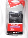 Motorola RAZR Black Leather Clip-On Case
