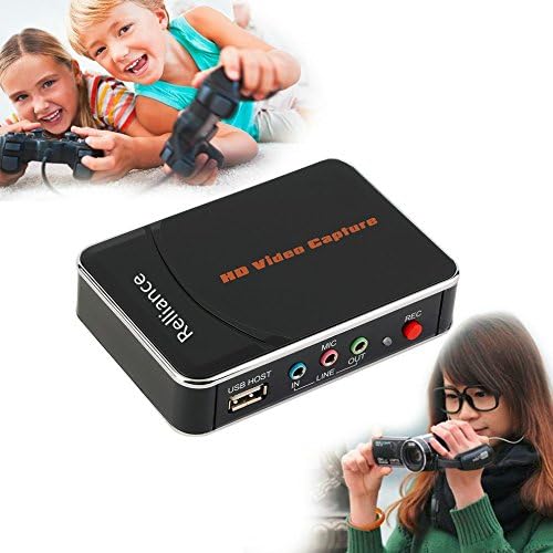 Rellance HD 1080P Game Capture Recorder HDMI/YPBPR Gaming Video Capture Recorde for WiiU/Xbox 360/Xbox One/PS4/PS4