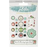 My Minds Eye Jubilee Mint Julep Decorative Brads, Ride