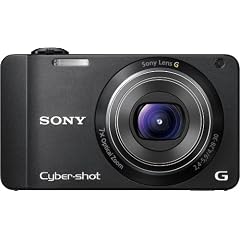 Sony DSC-WX10B Digitalkamera (16 Megapixel, 7-fach opt. Zoom, 3D-Schwenkpanorama, 10 Bilder/Sek., 7,1 cm (2,8 Zoll) Display) schwarz