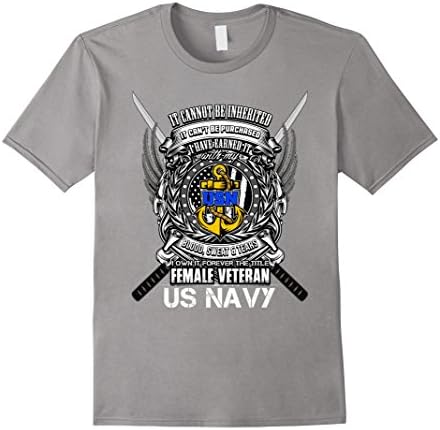 Men's Female Veteran US Navy 2XL Slate