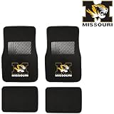 MU University of Missouri Tigers Car Truck SUV Front & Rear Seat Carpet Floor Mats - 4PC