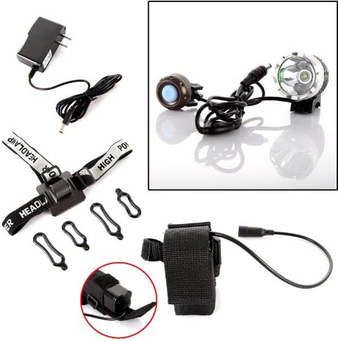 CREE XML T6 LED 1200LM Bike Bicycle Light Headlight Battery Wired Swith Light