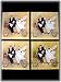 Set 4 Fat French Italian Chef Glass Coasters Coaster