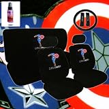 12 Piece Auto Interior Gift Set - 2 Captain America Design Front Universal Size Low... by Yupbizauto