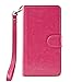 Navor Protective Flip Wallet Case for iPhone 6S Plus & iPhone 6 Plus [5.5 inch] - Hot Pink (IP6PHP)