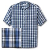 Dockers Big and Tall Short Sleeve Soft Easy Care No Wrinkle Plaid Shirt