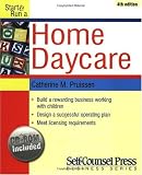 Start & Run a Home Daycare (Self-Counsel Press Business Series)