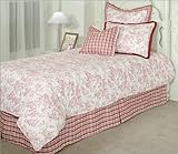 3 pc Twin Size Bedding Bed in a Bag Comforter Set - Southern Textiles Jolie ....