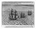Historic Print (L): [3 Dutch ships passing Santa Maria Island off coast of Chile. ca. 1600]