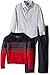 Nautica Boys' Three Piece Set with Woven Shirt Shawl Fair Isle Sweater and Pant