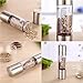 Salt and Pepper Grinder, 2 in 1 Salt & Pepper Mill Set, Salt Mill and Pepper Shaker, Ceramic Grinder