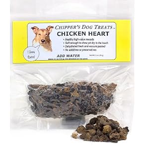 Chippers Treats, Chicken Heart, 2.3 oz.
