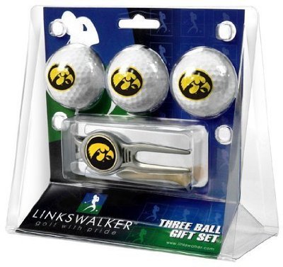 Iowa Hawkeyes 3 Golf Ball Gift Pack W/ Kool Tool - Ncaa College Athletics