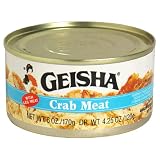 Geisha Crab Meat with Leg Meat, 6-Ounce Containers (Pack of 12)