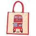Jute, London Bus Shopping Bag